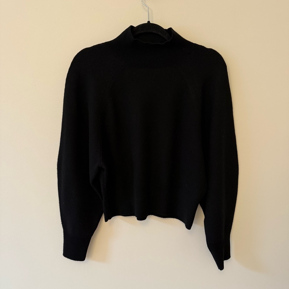 COS Cropped Black Knit Sweater